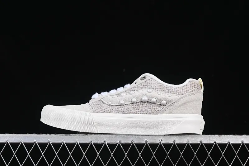 All categories Vans Vans series Vans Low Vans low-top Vans Knu Skool pearl white gray low-top casual sneakers VN0007QDBGE